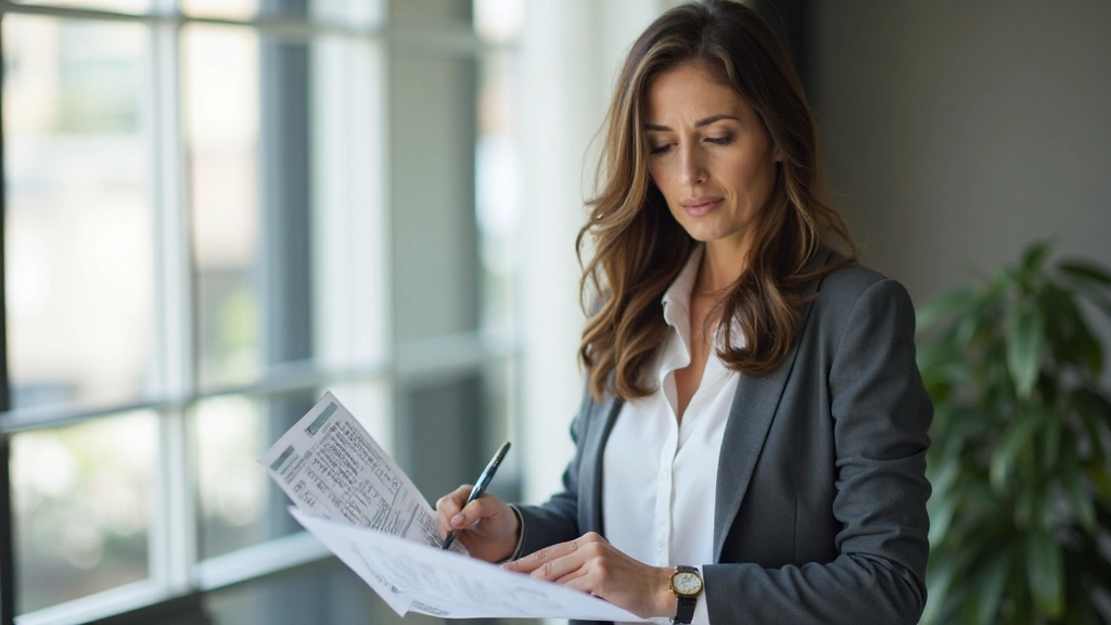 Unternehmer überprüft Geschäftsfinanzen und erstellt Wachstumsstrategie am Schreibtisch